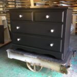 Pine Spray Painted Black