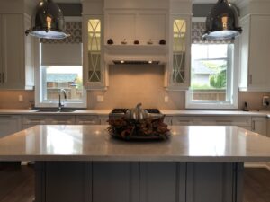 Spray Painted Kitchen Cabinets in Mississauga