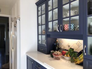 Spray Painted Kitchen Cabinets in Burlington