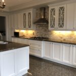 Spray Painted Kitchen Cabinets